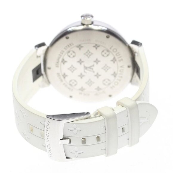 LOUIS VUITTON Tambour GMT Q1D31 Gray / Black Dial Automatic Men's Watch_866487 - Picture 2 of 12